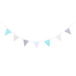 Girlanda, proporczyk, Miętowa gwiazdeczka, 245x18 cm