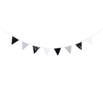 Girlanda, proporczyk, Czarny lasek, 245x18 cm