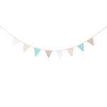 Girlanda, proporczyk, Miętowy frędzelek, 245x18 cm