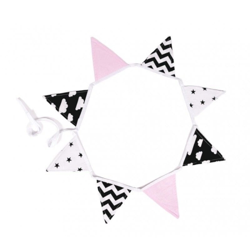 Przejdź do produktu Girlanda, proporczyk, Pudrowy design, 245x18 cm