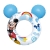 Koło do pływania dla dzieci, Mickey, 76 cm, biały, niebieski