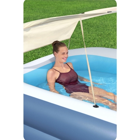 Basen dmuchany z daszkiem, Bestway, 254x174x140 cm, niebieski