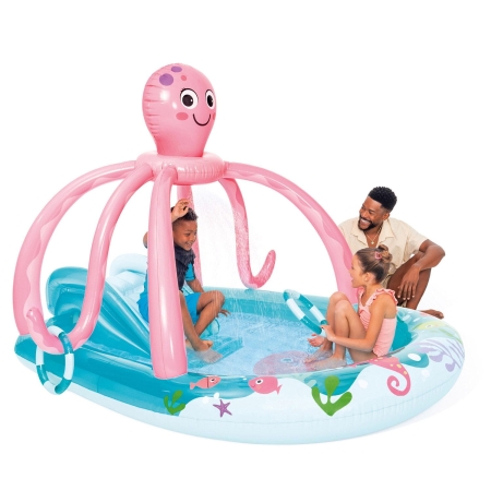 Plac zabaw dmuchany, wesoła ośmiornica, Intex, 234x183x150 cm