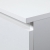 Komoda do sypialni, 6 szuflad, STILO, 100x35x57 cm, biały, mat