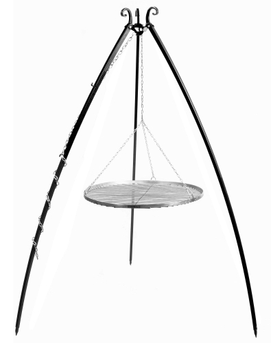 Przejdź do produktu Grill na trójnogu 200 cm, LARGO, ruszt stal nierdzewna, 70 cm