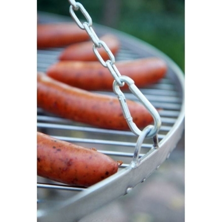 Grill na trójnogu 200 cm, LARGO, ruszt stal nierdzewna, 70 cm