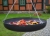 Wok na trójnogu z kołowrotkiem 180 cm, TRIVO, stal naturalna, 70 cm