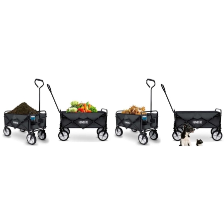 Wózek transportowy, składany, 80L, Humberg, ciemno szary