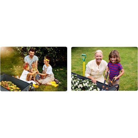 Wózek transportowy, składany, 80L, Humberg, ciemno szary