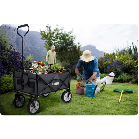 Wózek transportowy, składany, 80L, Humberg, ciemno szary