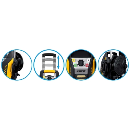 Myjka ciśnieniowa ze zwijakiem, 2500W, Humberg