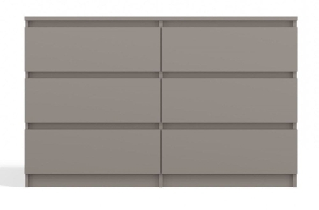 Duża komoda, nowoczesna, Malwa, 120x30x75 cm, szary