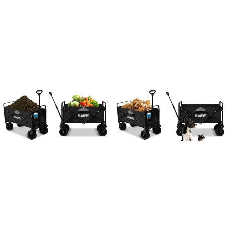 Wózek transportowy, składany, 100L, Humberg, czarny