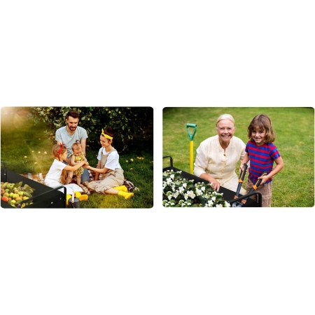 Wózek transportowy, składany, 100L, Humberg, czarny