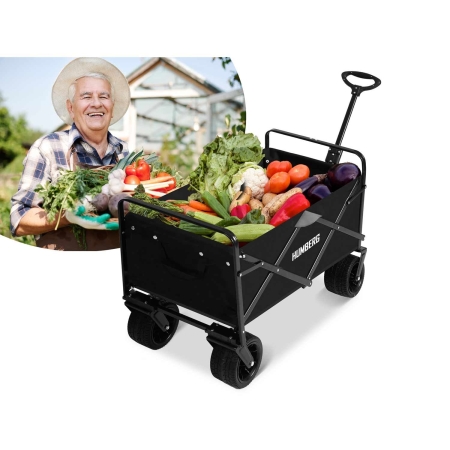 Wózek transportowy, składany, 100L, Humberg, czarny