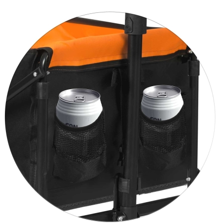 Wózek transportowy, składany, 100L, Humberg, czarny, pomarańczowy