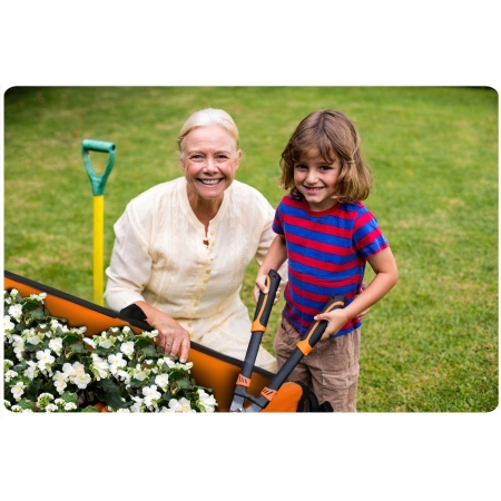 Wózek transportowy, składany, 100L, Humberg, czarny, pomarańczowy