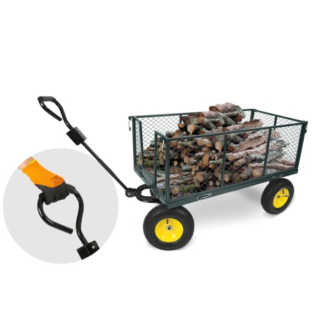 Wózek ogrodowy, transportowy, 280L, Humberg, zielony