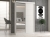 Szafa przesuwna z lustrem i szprosami, Iga, 120x61x200 cm, biały, mat