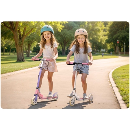 Hulajnoga dwukołowa, baletnica, Kodi, różowa