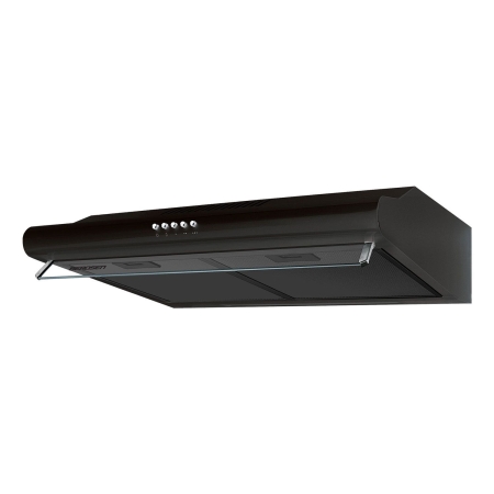 Okap kuchenny podszafkowy, LED, 60 cm, berdsen, BE-10-A, czarny