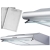 Okap kuchenny podszafkowy, LED, 60 cm, berdsen, BE-10-A, inox