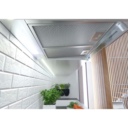 Okap kuchenny podszafkowy, LED, 60 cm, berdsen, BE-10-A, inox