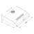 Okap kuchenny podszafkowy, LED, 60 cm, berdsen, BE-10-A, inox
