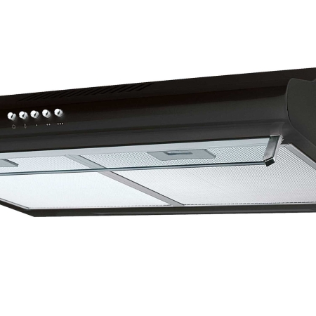 Okap kuchenny podszafkowy, LED, 60 cm, berdsen, BE-10-A, czarny