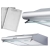 Okap kuchenny podszafkowy, LED, 50 cm, berdsen, BE-10-A, inox