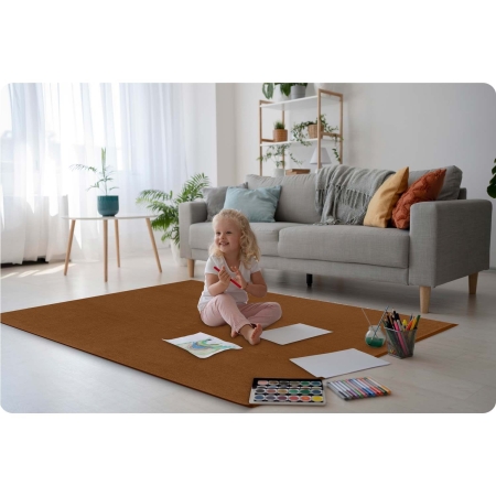 Mata piankowa, puzzle, 6 szt, Massido, 180x120 cm, brązowy