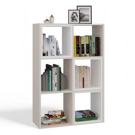 Regał komorowy, 2x3, Malax, 110x30x75 cm, beżowy, mat