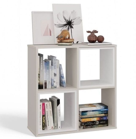 Regał komorowy, 2x2, Malax, 74x30x75 cm, beżowy, mat