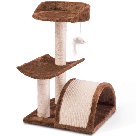 Drapak, domek dla kota, 58 cm, DR-254, brązowy, Pethaus