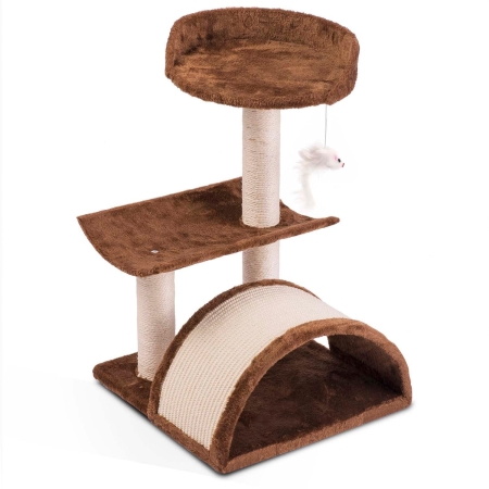Drapak, domek dla kota, 58 cm, DR-254, brązowy, Pethaus