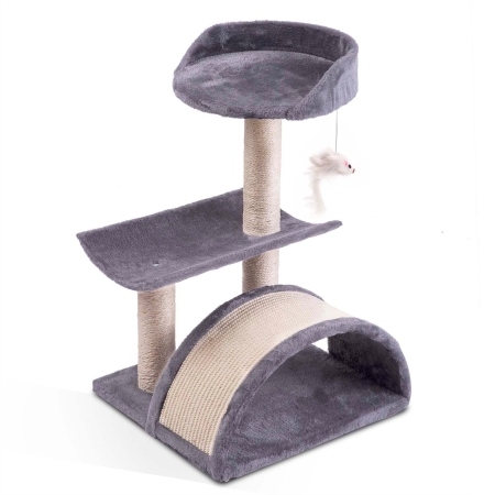 Drapak dla kota, 58 cm, DR-264, Pethaus z myszką, jasny szary