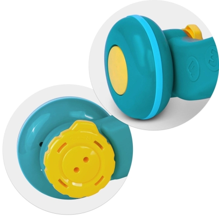 Pchacz, stolik edukacyjny, 2w1, Ricokids, biało-niebieski