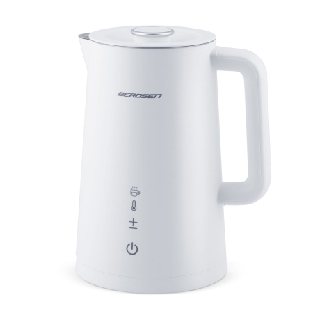 Ergonomiczny czajnik elektryczny, 1,7L, Berdsen, biały