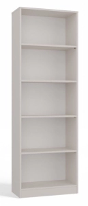 Klasyczny regał na książki, R60, 60x30x182 cm, beżowy, mat