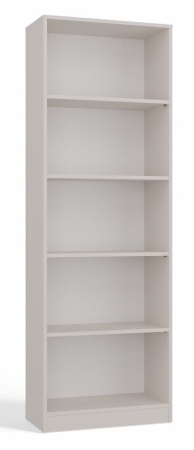 Klasyczny regał na książki, R60, 60x30x182 cm, beżowy, mat