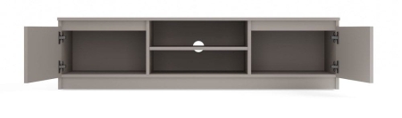 Szafka RTV, Malwa, 140x40x36 cm, szary, mat