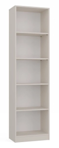 Klasyczny regał na książki, R50, 50x30x182 cm, beżowy, mat