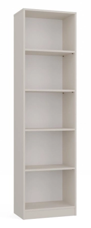 Klasyczny regał na książki, R50, 50x30x182 cm, beżowy, mat