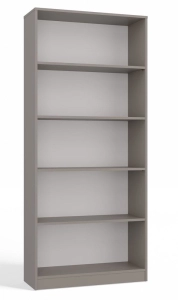Regał, szafka, biblioteczka, R80, 80x30x182 cm, szary, mat
