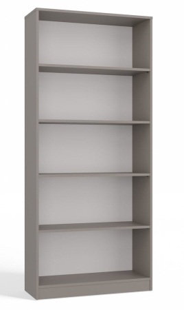 Regał, szafka, biblioteczka, R80, 80x30x182 cm, szary, mat