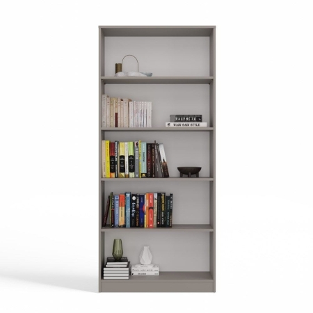 Regał, szafka, biblioteczka, R80, 80x30x182 cm, szary, mat