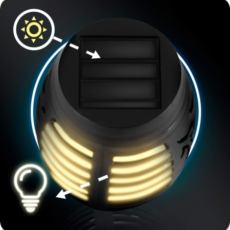 Lampka solarna, pochodnia, Ilumen, 2 szt