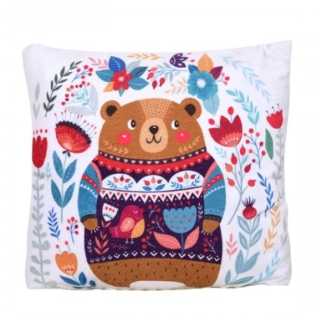 Duża poduszka dla dziecka, Niedźwiadka, 40x40 cm