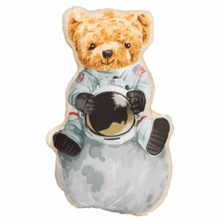 Poduszka bawełniana dla dziecka, Teddy Kosmonauta, 32x49 cm
