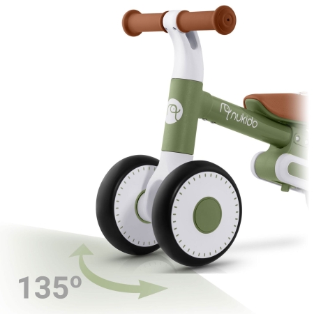 Rowerek biegowy dla dzieci, Nukido, zielony